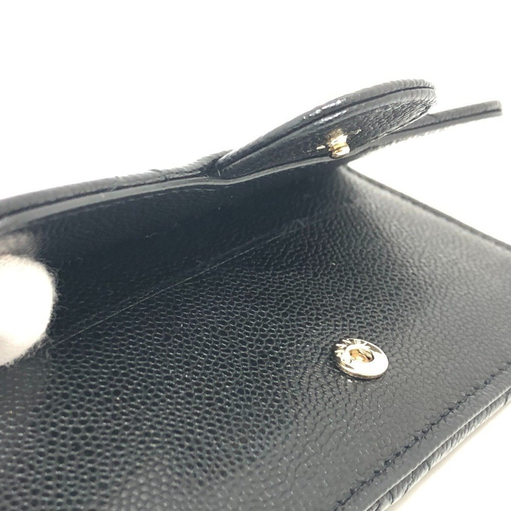 CHANEL Black Caviar Leather Logo Wallet - Picture 9 of 15